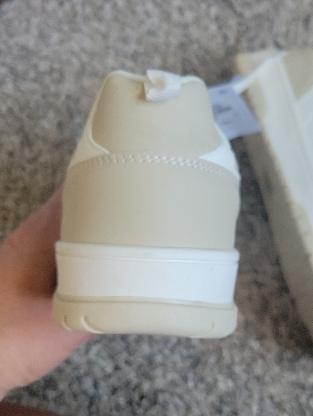 Primark White and Beige Low-Top Trainers - Picture 8 of 9
